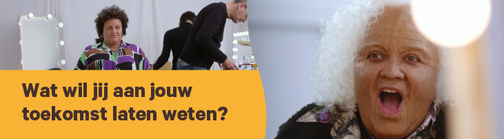 Foto van Stephanie voor en na ze ouder is gemaakt